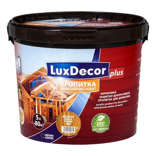 Пропитка LuxDecor декоративная для дерева Оливка 5л 
