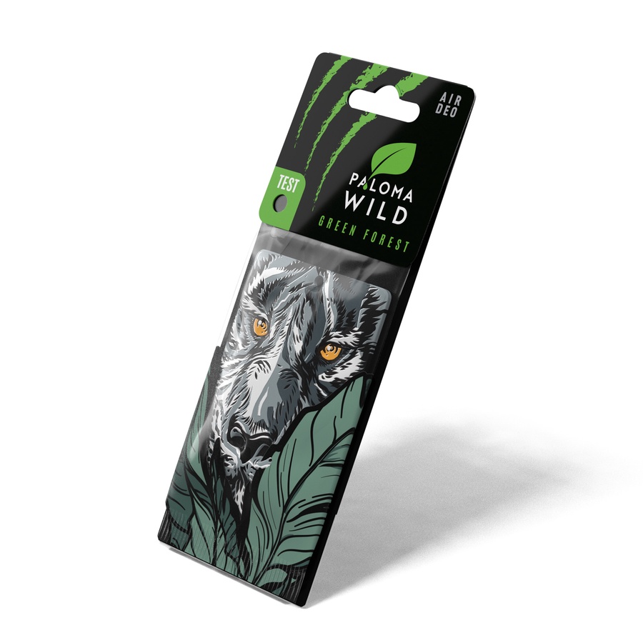 Ароматизатор автомобильный Paloma wild Airfreshener green forest 