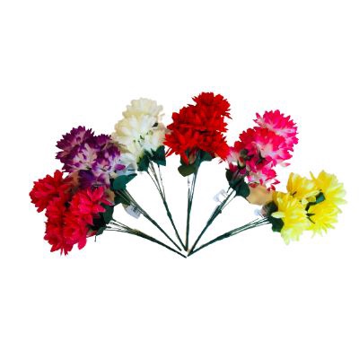 Цветы искусственные Астры в ассортименте 32 см 5 цветков арт. BY-700-50 