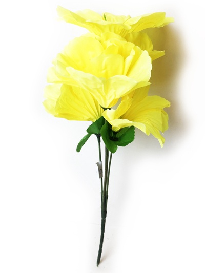 Цветы искусственные Настурция 5 цветков ассорти 33 см арт. BY-700-48 