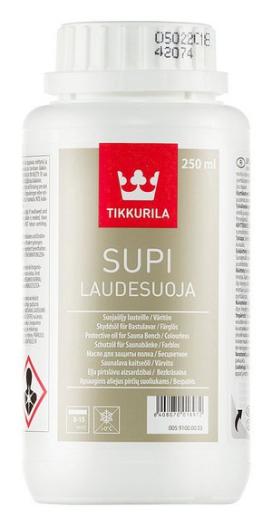 Масло д/полков TIKKURILA Supi laudesuoja бесцветный 0,25л Финляндия