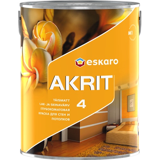 Краска для стен и потолков Eskaro Akrit 4 2,85 л