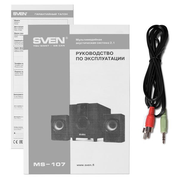 Система акустическая Sven MS-107 .10W Черный 