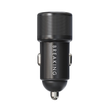 Устройство зарядное автомобильное Breaking A01 2USB-A.QC 3.0 15W.3A черное 