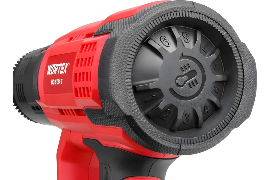 Термовоздуходувка WORTEX HG 6124 T в коробке (+набор сопл) арт. 1334742 