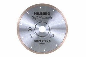 Круг алмазный по керамике HILBERG 200х25.4мм арт.HM550 Китай