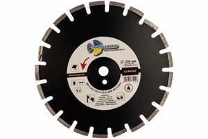 Диск алмазный отрезн. Асфальт 350*25.4*12 арт.GA773 Китай