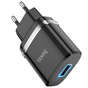 Cетевое зарядное устройство hoco N1 USB черный