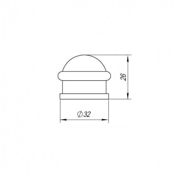 Упор дверной Punto DS PF-26 ABG-6 