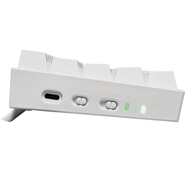 Клавиатура беспроводная мультимед. Redragon Draconic RU RGB bluetooth 5.0 2 режима подключения провод и Bt белая арт. 77810 Китай