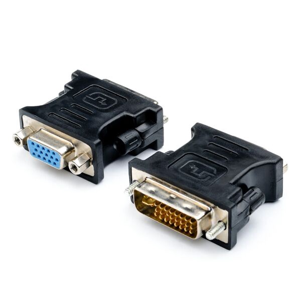 Переходник DVI<=>VGA(24pin)ATCOM черный арт.АТ1209 