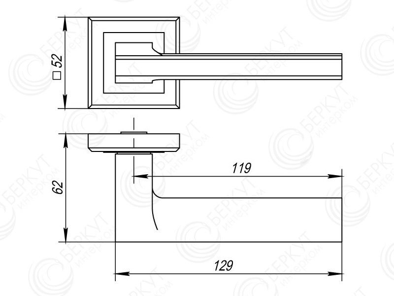 Ручки дверные Punto BLADE QL ABG-6 