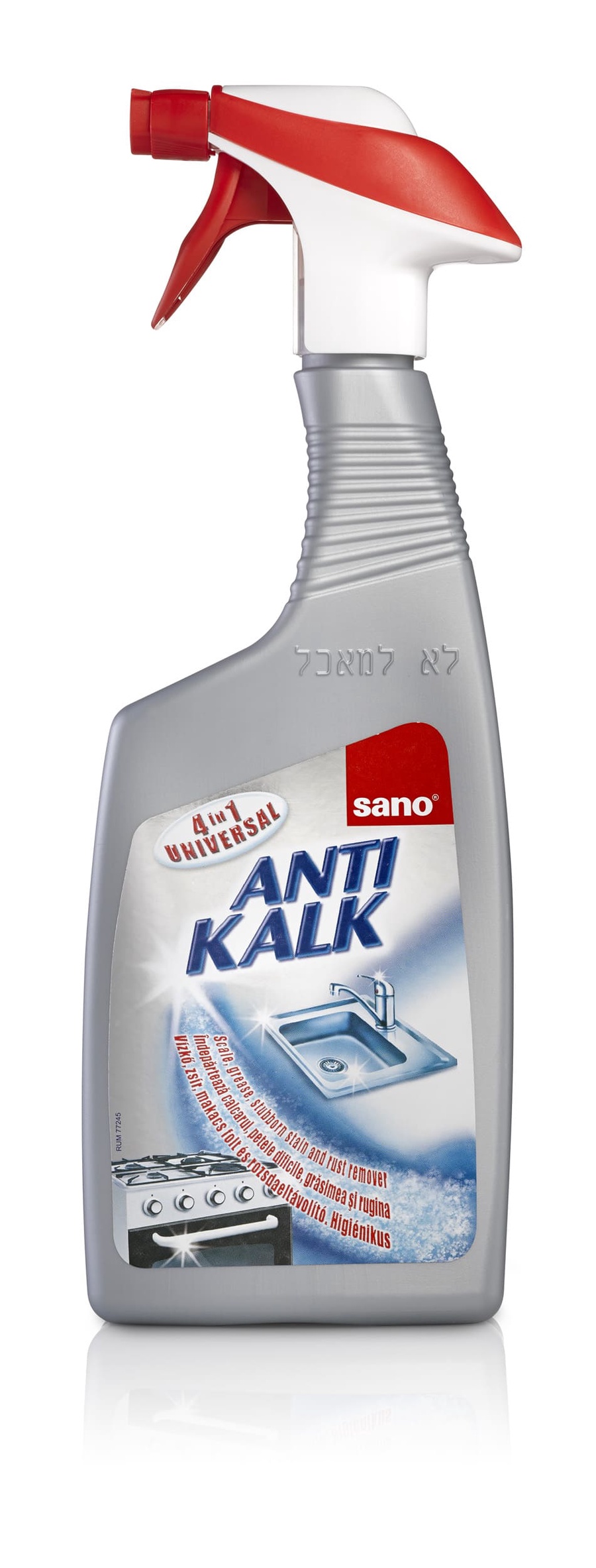 Универсальное средство от известкового налета и жира (UKR), 700 мл SANO Antikalk 4 in 1 Scale and Rustremover Universal Cleaner 