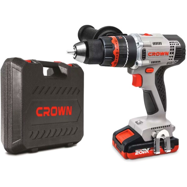 Дрель-шуруповерт аккумуляторная CROWN арт. CT21075HMX-2 BMC 