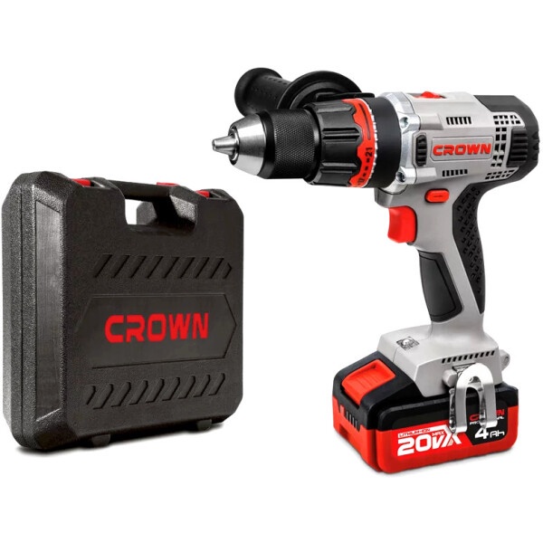 Дрель-шуруповерт аккумуляторная CROWN арт. CT21076HMX-4 BMC 