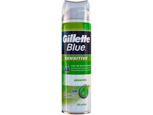 GILLETTE BLUE Гель для бритья Sensitive (для чувствительной кожи) 200мл