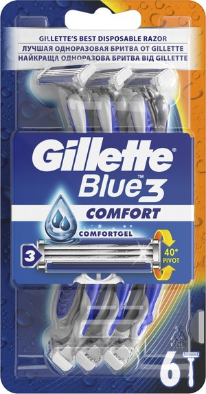 GILLETTE BLUE 3 Comfort Бритвы одноразовые 6шт