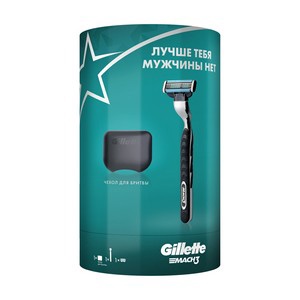 ПН GILLETTE MACH3 Бритва с 1 сменной кассетой +чехол