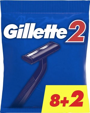 GILLETTE 2 Бритвы Одноразовые 10шт