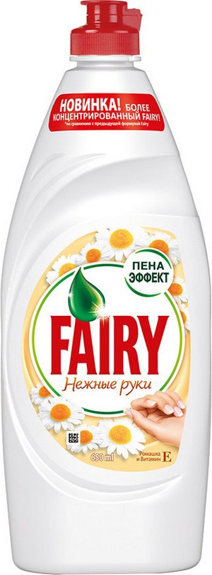 Средство FAIRY для мытья посуды Нежные руки Ромашка и витамин Е 650мл