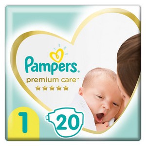 PAMPERS Подгузники Premium Care Newborn (2-5кг) Микро Упаковка 20