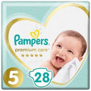 PAMPERS Подгузники Premium Care Junior (11-16кг) Экономичная Упаковка 28