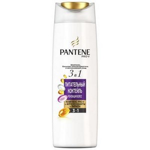 PANTENE Шампунь/бальзам-ополаскиватель/интенсивный уход 3в1 Питательный Коктейль РеновацВолос 360мл