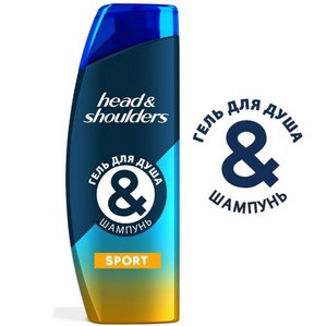 HEAD & SHOULDERS Гель для душа + шампунь Sport 360мл