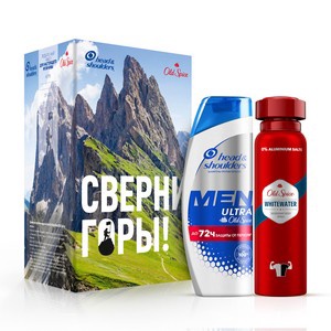 ПН OLD SPICE Аэроз дезодорант Whitewater 150мл+HEAD&SHOULDERS Шампунь пр/перхоти Old Spice 200мл