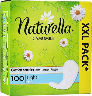 NATURELLA Аромат женские гигиенические прокладки на каждый день Ромашка Лайт Мультиформ 52шт