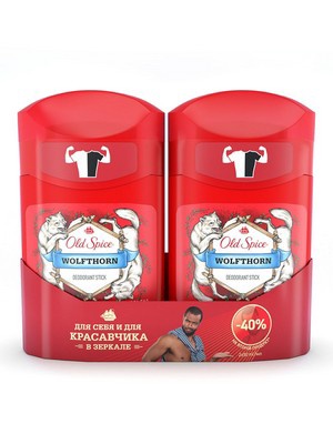 OLD SPICE Твердый дезодорант Wolfthorn 2x50мл