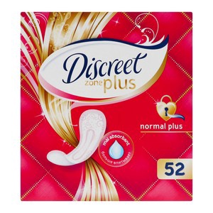 DISCREET Plus Женские гигиенические прокладки на каждый день Normal Plus Trio 52шт