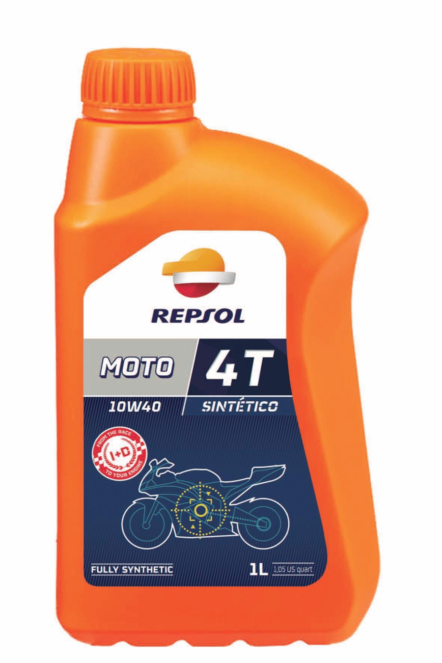 Масло Repsol MOTO SINTETICO 4T 10W40, 1 л канистра, RP163N51