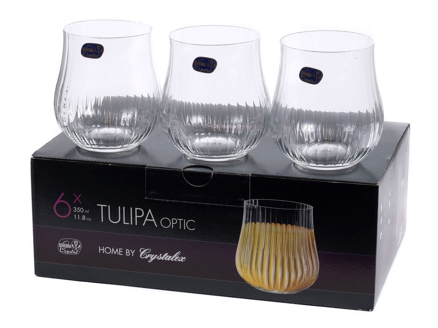 Набор стаканов Tulipa optic 0.35л 6шт арт. B3AK 