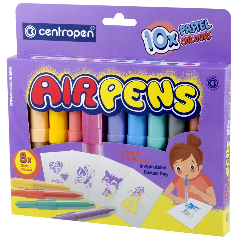 Фломастеры воздушные AirPens Pastel 10цв 