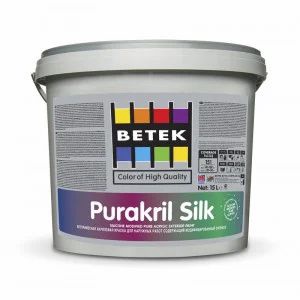 Краска для фасадных работ BETEK PURAKRIL SILK RG1 15л арт. 3591-2163-02-00000 