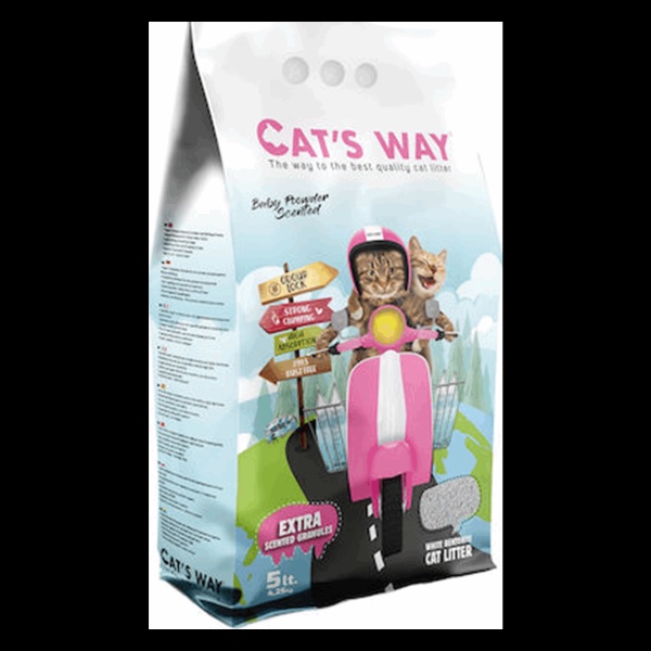 Наполнитель комкующийся Cats Way Baby Powder 10 л арт. CTSWY-002-2 