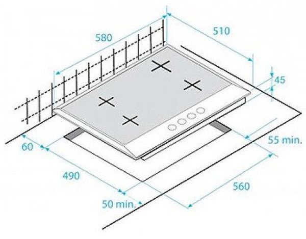 Поверхность варочная газовая BEKO арт. HIAG 64223 B 