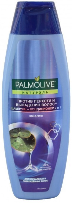 Palmolive шампунь кондиционер 2в1 Palmolive Натурэль: Против перхоти и выпадения волос 380мл