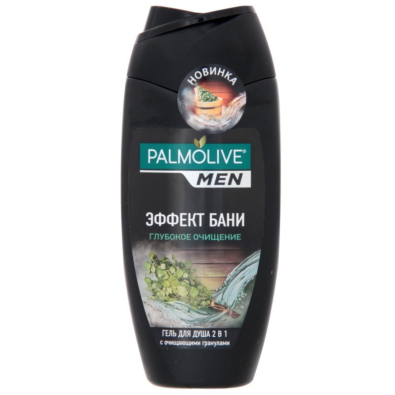 Palmolive гель для душа 2 в 1 для тела и лица серии "Palmolive Men Эффект Бани":"Глубокое очищение" 250мл