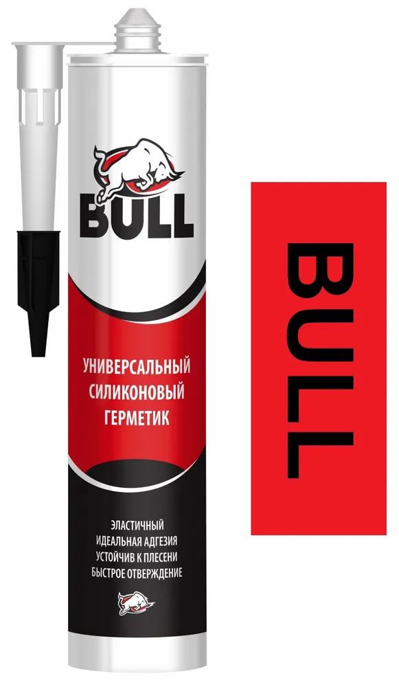 Силикон универсальный Bull прозрачный 280 мл.