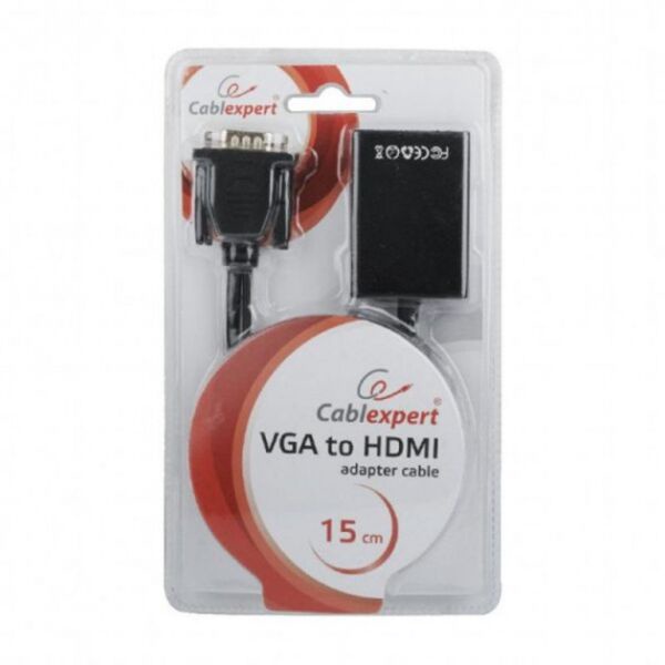 Переходник Gembird VGA to HDMI +3.5audio арт. A-VGA-HDMI-01 