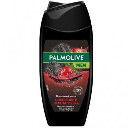 Palmolive Men гель для душа 4  в 1 Очищение и перезагрузка (Природный уголь) 250мл