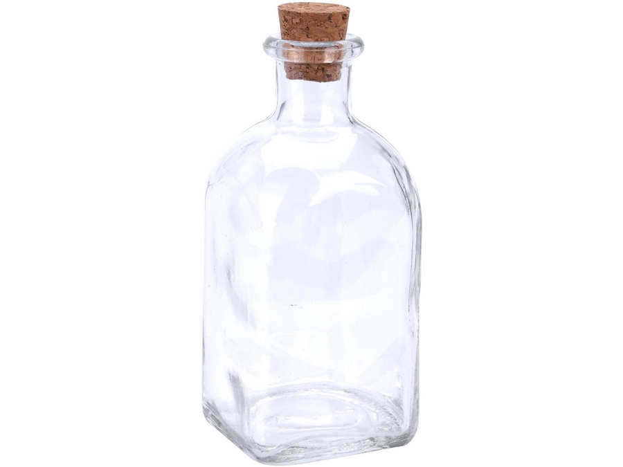 Бутылка стеклянная с пробковой крышкой 0.12л арт. 695000010 