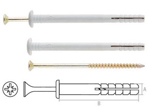 Дюбель-гвоздь 6х60 мм полипропилен гриб (30 шт в пласт. конт.) STARFIX