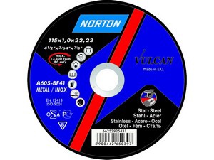 Круг отрезной 125х2.0x22.2 мм для металла Vulcan NORTON