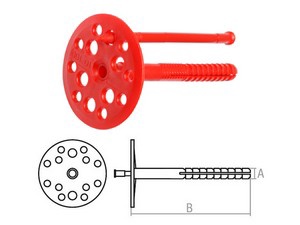 Дюбель для теплоизоляции 10х200 мм с пласт. гвоздем (50 шт в коробе) STARFIX