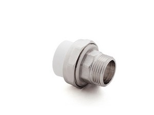 Американка ПП наружн. резьба 40х1 1/4", белый РосТурПласт