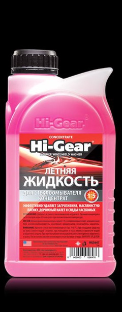 Летняя жидкость для стеклоомывателя автомобиля (концентрат) HG5647