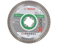 Алмазный круг 125х22 мм по керамике Turbo X-LOCK Best for Ceramic Extraclean BOSCH (сухая резка)